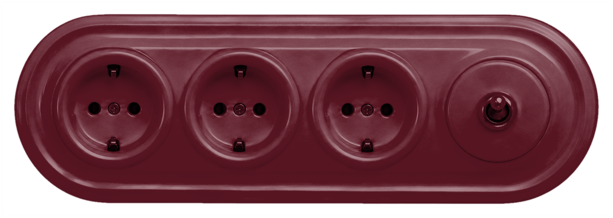 Dolca Triple Socket & Single Switch