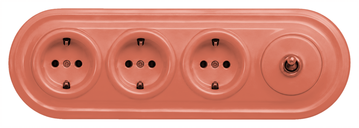 Dolca Triple Socket & Single Switch