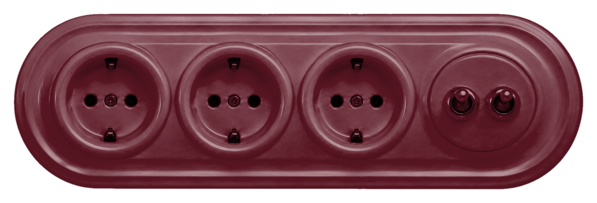 Dolca Triple Sockets & Double Switch