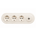 Dolca Triple Socket & Single Switch
