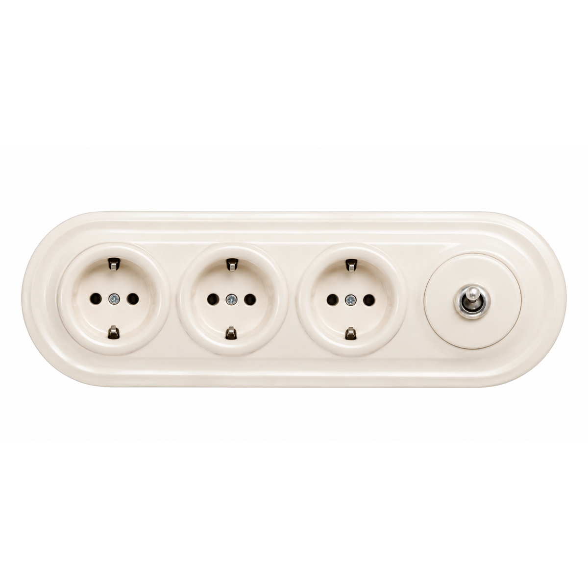Dolca Triple Socket & Single Switch