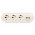 Dolca Triple Sockets & Double Switch
